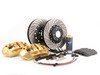 ES#2857708 - 004038ECS02KT - BMW E9X M3 Front 6-Piston Big Brake Kit (382x36mm) - Upgrade to gold 6-piston F80 M3 calipers, ECS 2-piece rotors, and stainless steel brake lines. Includes fluid and all hardware. - ECS - BMW