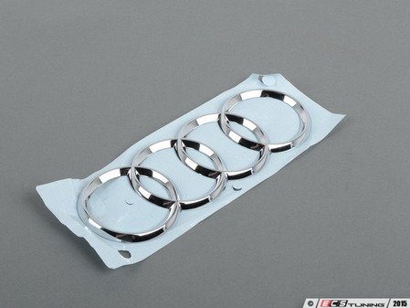 ES#516388 - 4F98537422ZZ - Audi Trunk Emblem - Trunk mounted Audi rings, featuring self adhesive backing - Genuine Volkswagen Audi - Audi