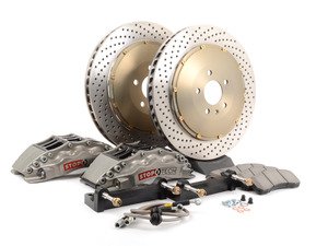 ES#2919004 - st83.164.6700.R2 - front 6 piston Big Brake Kit (355x32) - Upgrade to 2 piece rotors (drilled), (6) piston calipers (anodized), & high performance pads - StopTech - 