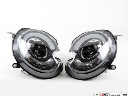 ES#2863258 - PR0-YD-MC07-HID- - Projector Blackout LED DRL HID Headlights - Pair  PRO-YD-MC07-HID-DRL-BK - F56 Style LED DRL and black housing xenon projector headlight set! - Spyder - MINI