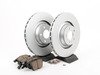 ES#2631406 - 4F0615301GKT9 - Front Brake Service Kit - Featuring Meyle rotors and ECS DD23 ceramic brake pads. - Assembled By ECS - Audi
