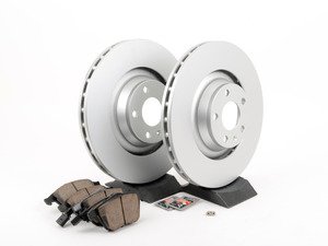 ES#2631406 - 4F0615301GKT9 - Front Brake Service Kit - Featuring Meyle rotors and ECS DD23 ceramic brake pads. - Assembled By ECS - Audi