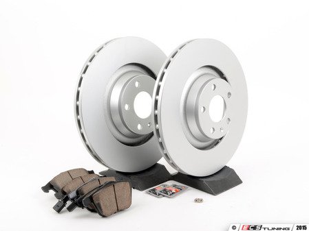 ES#2631406 - 4F0615301GKT9 - Front Brake Service Kit - Featuring Meyle rotors and ECS DD23 ceramic brake pads. - Assembled By ECS - Audi