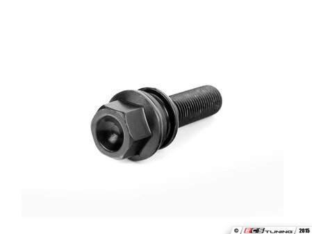 ES#2588138 - PS19D37-MW-ZN - Black Extended Length Wheel Bolt - Priced Each - Replace your rusted and weathered stock lug bolts with a stylish alternative - 52mm shaft (37mm length under seat) - ECS - Porsche