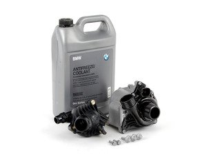 ES#2763074 - 11517632426KT4 - Water Pump And Thermostat Kit - N54 - Includes everything you need to replace your water pump and thermostat. Featuring OE water pump and thermostat. - Assembled By ECS - BMW