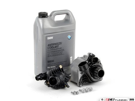 ES#2763074 - 11517632426KT4 - Water Pump And Thermostat Kit - N54 - Includes everything you need to replace your water pump and thermostat. Featuring OE water pump and thermostat. - Assembled By ECS - BMW
