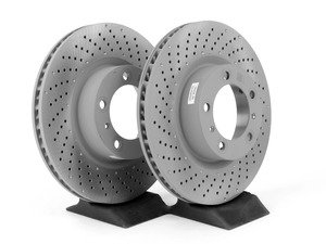 ES#2598198 - 99735140101KT - Front Brake Rotors - Pair (330x28) - Restore the stopping power in your vehicle. - Genuine Porsche - Porsche