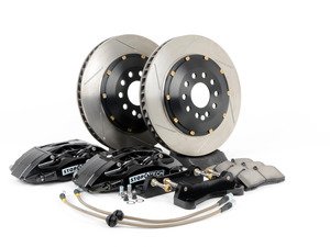 ES#2918878 - st83.165.6700.51 - front 4 piston Big Brake Kit (355x32) - Upgrade to 2 piece rotors (slotted), (4) piston calipers (black), & high performance pads - StopTech - 