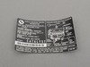 ES#185119 - 71227832004 - Emissions Label - Located under the hood - Genuine BMW - BMW