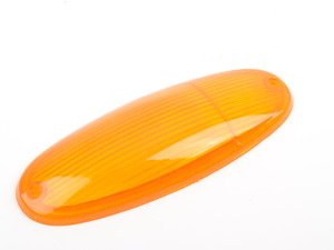 ES#2535723 - 91463193411 - USA Front Fender Turn Signal Light Lens - Priced Each - Amber oval-shaped front turn signal lens for left or right fitment - 2 required - RPM - Porsche