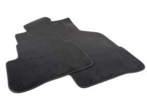 ES#1899268 - 3C1061225EAUCV - Carpeted Floor Mat Set - Black - (NO LONGER AVAILABLE) - Set of four OEM VW floor mats for Volkswagen B6 Passat - Genuine Volkswagen Audi - 