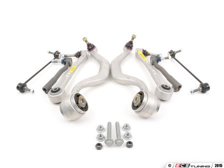ES#2598884 - 31121092609KT3 - Front Suspension Refresh Kit - Level 2 - Control arms, bushings, hardware, tie rods, and stabilizer end links for a more complete front suspension rebuild - with Lemforder components - Lemforder - BMW
