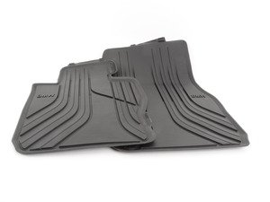ES#2711811 - 51472339809 - Base Line All Weather Floor Mats - Front - Genuine BMW black floor mats - Genuine BMW - BMW
