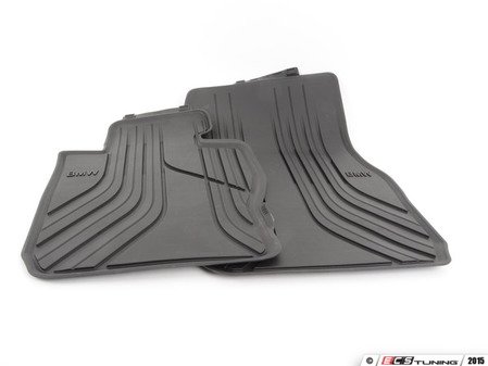 ES#2711811 - 51472339809 - Base Line All Weather Floor Mats - Front - Genuine BMW black floor mats - Genuine BMW - BMW