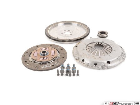 ES#2826549 - 10105150509K - 228mm steel flywheel and OEM clutch kit - Includes clutch disc, steel flywheel, pressure plate, release bearing and pressure plate hardware. - Autotech - Volkswagen