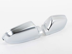 ES#2526533 - 8F085752728A3Q7 - Aluminum Mirror Cap Set - Includes the aluminum look mirror caps for the left and right side - Genuine Volkswagen Audi - Audi