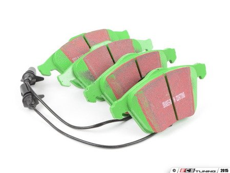 ES#519850 - DP21495 -  Front GreenStuff Performance Brake Pad Set - A mildly upgraded pad, great for an afternoon of sporty driving, includes wear sensors - EBC - Audi