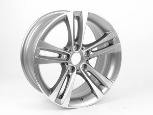 ES#2530571 - 36116796247 - 18" Double Spoke Style 397 Wheel - Priced Each - 18x8 ET34 72.6mm CB, with gloss finish - Genuine BMW - BMW
