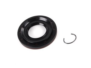 ES#55807 - 33107505604 - Output Shaft Seal - Priced Each - Seals the axles into the differential, includes lock ring - Genuine BMW - BMW