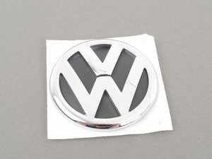 ES#1598735 - 1K9853630AULM - Emblem "VW" Chrome/Black for Rear Hatch - Genuine Volkswagen Audi - Volkswagen