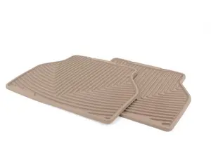 E39 Rear All-Weather Floor Mats - tan