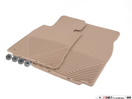 ES#2194115 - W156TN - Front All-Weather Floor Mats - tan - All-weather protection to endure the harshest conditions - WeatherTech - BMW