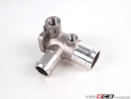 ES#270398 - 026121133C - Coolant Flange (NO LONGER AVAILABLE) - Aluminum flange that houses coolant sensors  - Genuine Volkswagen Audi - 