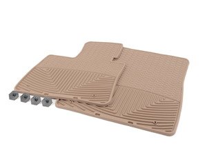 ES#2195014 - W74TN - Front All-Weather Floor Mats - tan - Digital Laser Measured Floor Liners For Maximum Interior Protection In All Weather Conditions! - WeatherTech - BMW