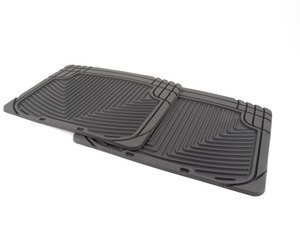 ES#2193937 - W20 - Rear All-Weather Floor Mats - Black - All-weather protection to endure the harshest conditions - WeatherTech - Audi BMW Volkswagen Porsche