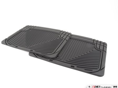 ES#2193937 - W20 - Rear All-Weather Floor Mats - Black - All-weather protection to endure the harshest conditions - WeatherTech - Audi BMW Volkswagen Porsche