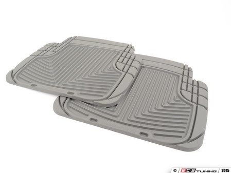 ES#2193955 - W50GR - Rear All-Weather Floor Mats - Grey - All-weather protection to endure the harshest conditions - WeatherTech - Audi BMW Volkswagen Porsche