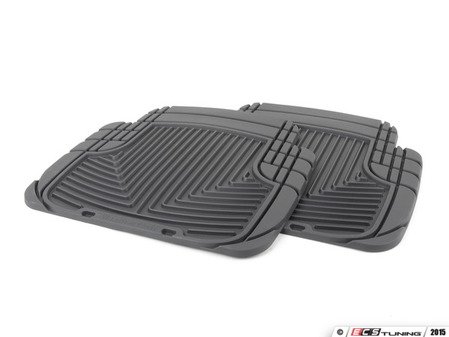 ES#2193953 - W50 - Rear All-Weather Floor Mats - Black - All-weather protection to endure the harshest conditions - WeatherTech - BMW Volkswagen Porsche