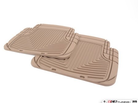 ES#2193956 - W50TN - Rear All-Weather Floor Mats - Tan - All-weather protection to endure the harshest conditions - WeatherTech - BMW Volkswagen Porsche