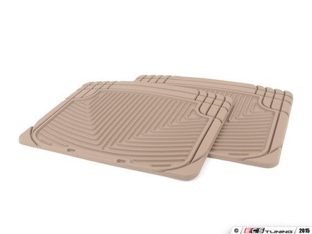 ES#2193948 - W20TN - Rear All-Weather Floor Mats - Tan - All-weather protection to endure the harshest conditions - WeatherTech - Audi BMW Volkswagen Porsche