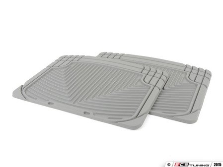 ES#2193947 - W20GR - Rear All-Weather Floor Mats - Grey - All-weather protection to endure the harshest conditions - WeatherTech - Audi BMW Volkswagen Porsche