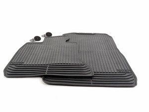 ES#2859668 - 51472409275 - F01/02 Front All-Weather Floor Mats - Black - Protect your vehicle's carpet - Genuine BMW - BMW