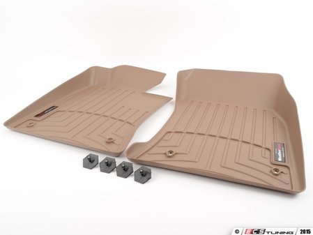 ES#4443554 - 4516761 - G20/80 Front FloorLiner - Tan - Laser measured for perfect fitment and ultimate protection against moisture and debris - WeatherTech - BMW