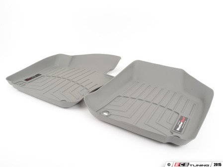 ES#2838030 - 464541 - F30/F31 Front FloorLiner - Grey - Laser measured for perfect fitment and ultimate protection against moisture and debris - WeatherTech - BMW