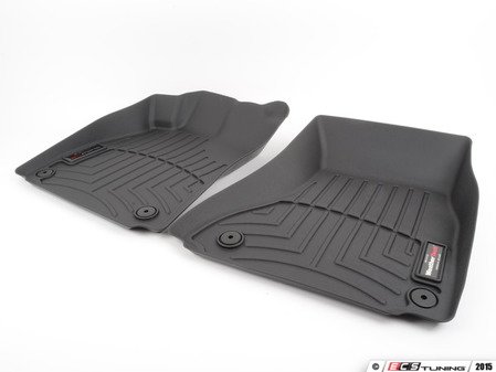 ES#2837615 - 442121 - Front FloorLiner DigitalFit - Black - Laser measured for perfect fitment and ultimate protection against moisture and debris - WeatherTech - Audi