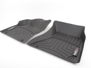 ES#2837626 - 442301 - Front FloorLiner - Black - Laser measured for perfect fitment and ultimate protection against moisture and debris - WeatherTech - Audi Porsche
