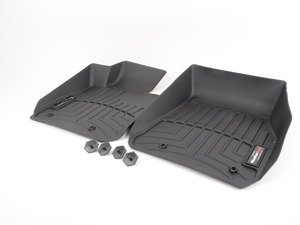 ES#2837686 - 444101 - Front FloorLiner DigitalFit - Black - Laser measured for perfect fitment and ultimate protection against moisture and debris - WeatherTech - BMW