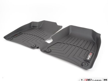 ES#2837611 - 441941 - Front FloorLiner DigitalFit - Black - Laser measured for perfect fitment and ultimate protection against moisture and debris - WeatherTech - Audi