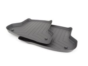 ES#2837619 - 442182 - Rear FloorLiner DigitalFit - Black  - Laser measured for perfect fitment and ultimate protection against moisture and debris - WeatherTech - Audi