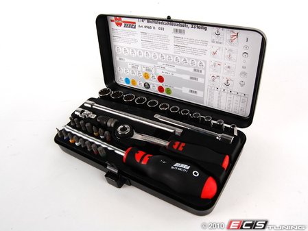 ES#1895233 - 096511032 - Wurth 1/4" Multi-Socket Wrench Kit - 32 Pieces - Multipurpose profile works on 5 different types of bolt heads - Wurth - Audi BMW Volkswagen Mercedes Benz MINI Porsche