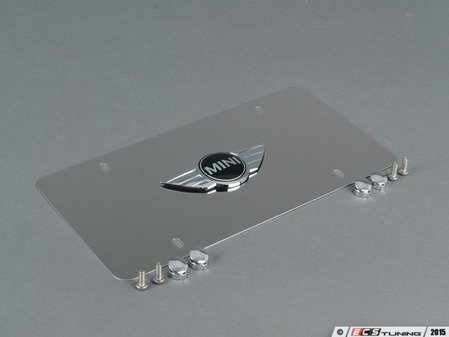 ES#196075 - 82120150547 - Marque Plate - MINI Logo Chrome - Priced Each - (NO LONGER AVAILABLE) - For the front license plate location - Genuine MINI - 