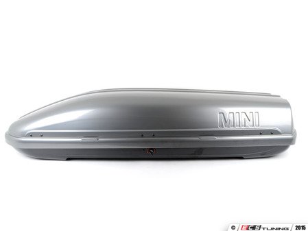 ES#2642077 - 82732223390 - Roof Container For MINI - Titan Silver - (NO LONGER AVAILABLE) - Large roof travel container that states "MINI" on the side - Genuine MINI - 