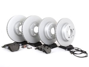 ES#2857553 - 342167932471KT - Front & Rear Brake Service Kit - Featuring ECS DD23 "Daily Driver" ceramic pads and coated rotors - Assembled By ECS - BMW
