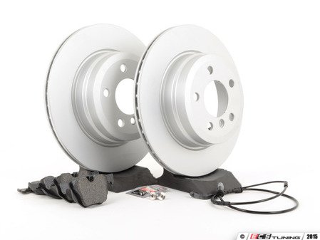 ES#2857580 - 342167932471KT2 - Rear Brake Service Kit - Featuring ECS DD23 "Daily Driver" ceramic pads and coated rotors - Assembled By ECS - BMW