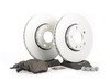 ES#1899320 - 8e0698005 - Front Brake Service Kit - Featuring Zimmermann rotors and ECS DD23 Daily Driver ceramic pads - Assembled By ECS - Audi Volkswagen