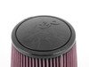 ES#2862454 - RE0930 - Universal Air Filter - Red - Replacement filter with 3.0" inlet. Rubber top. - K&N - Audi BMW Volkswagen